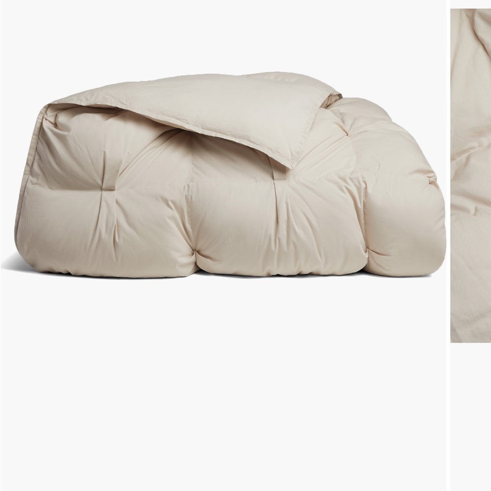 Parachute NWT Full/Queen Organic Cotton Puff Comforter Bone color $319 MSRP🔥🔥🔥